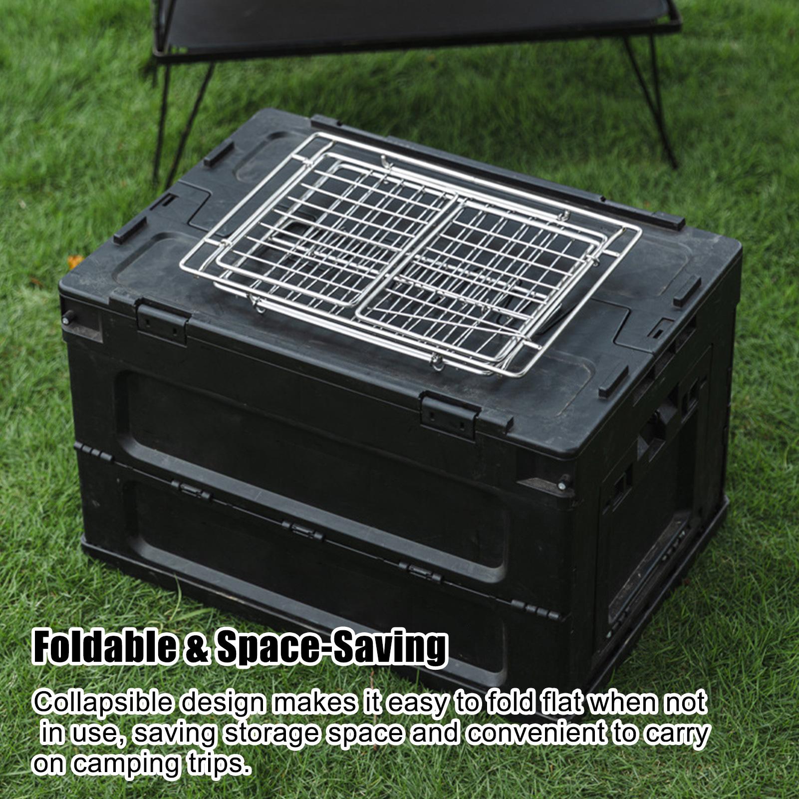Camping Table Basket Metal Fol - مراجعة Folding Picnic Table وسعره
